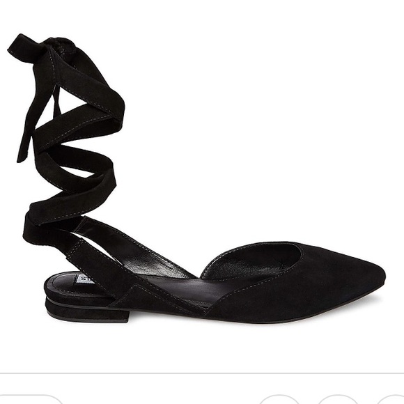Steve Madden suede lace up flats - Picture 2 of 2